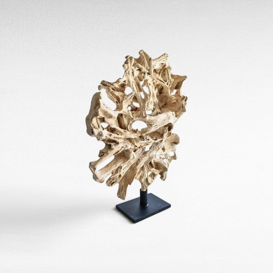 SUAR WOOD DECOR ON BASE 100x40x142cm - Chora Mykonos