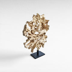 SUAR WOOD DECOR ON BASE 100x40x142cm - Chora Mykonos
