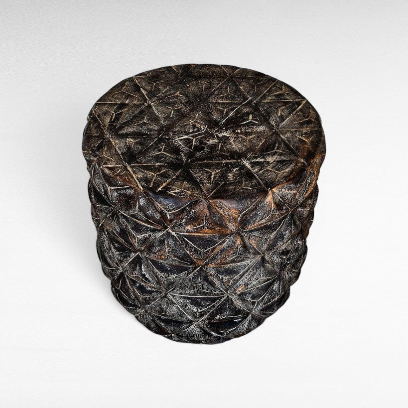 LYCHEE WOOD SIDE TABLE - Chora Mykonos
