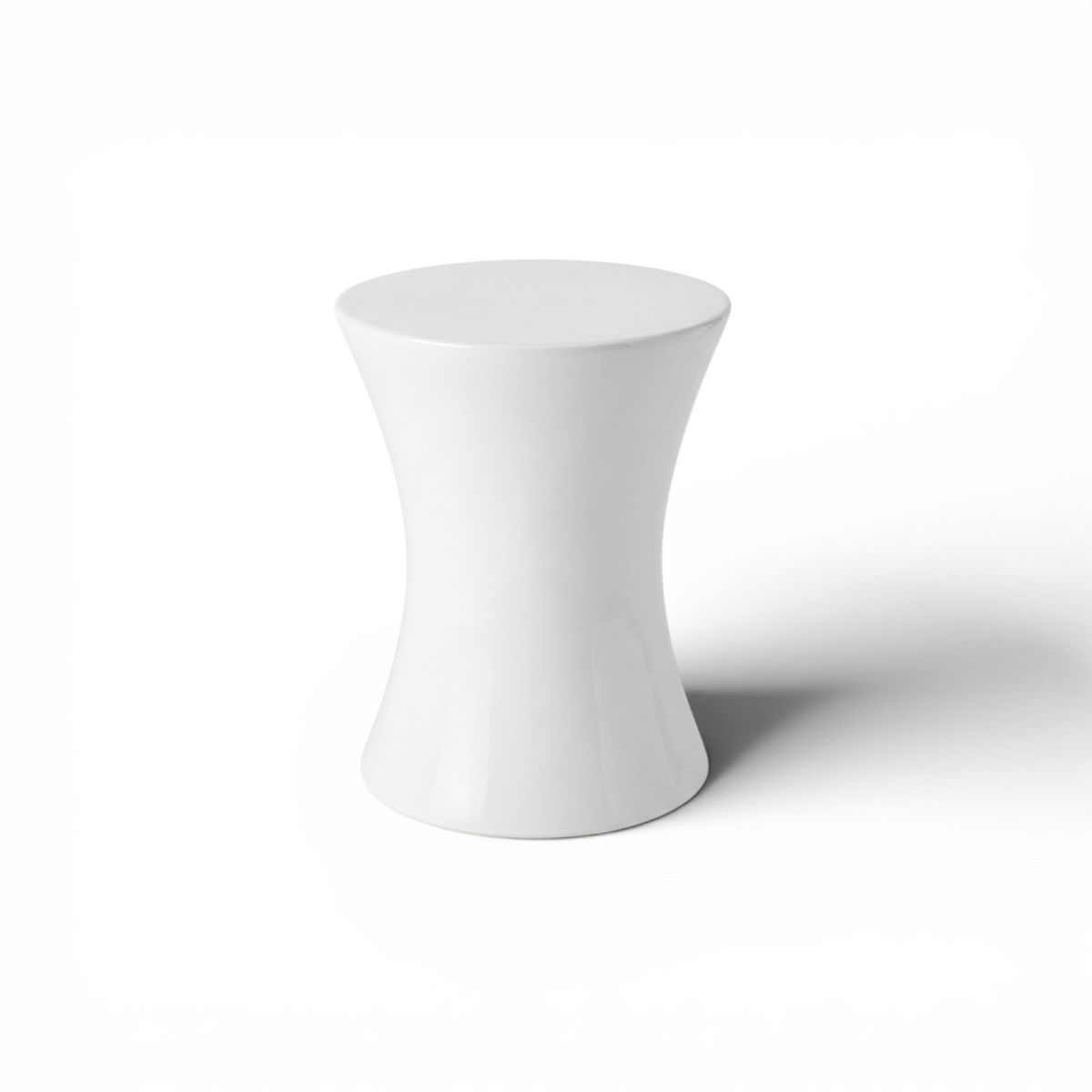 WOOD WHITE SIDE TABLE W45 |D45 |H55 CM