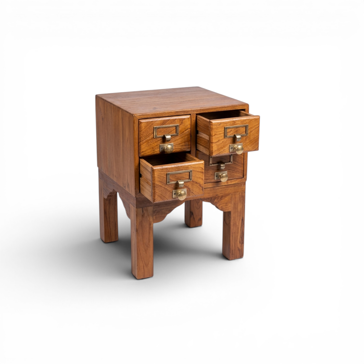 TEAK WOOD SIDE TABLE W35 |D40 |H50 CM