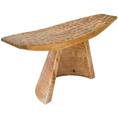 NATURAL MANGO WOOD STOOL 94x30x42 - Chora Mykonos