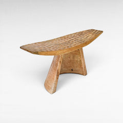 NATURAL MANGO WOOD STOOL 94x30x42 - Chora Mykonos
