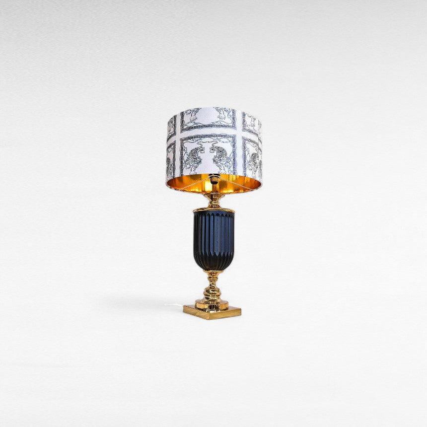 Tiger Glass Table Lamp: Regal Lighting Piece