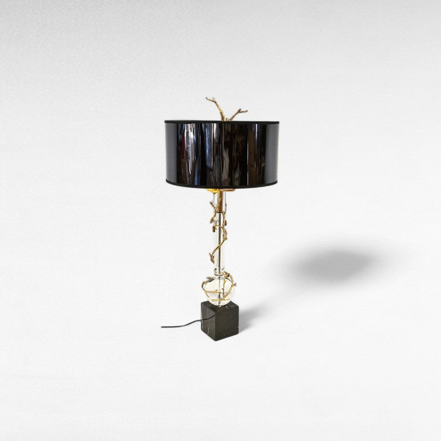 TABLE LAMP WITH BLACK SHADE