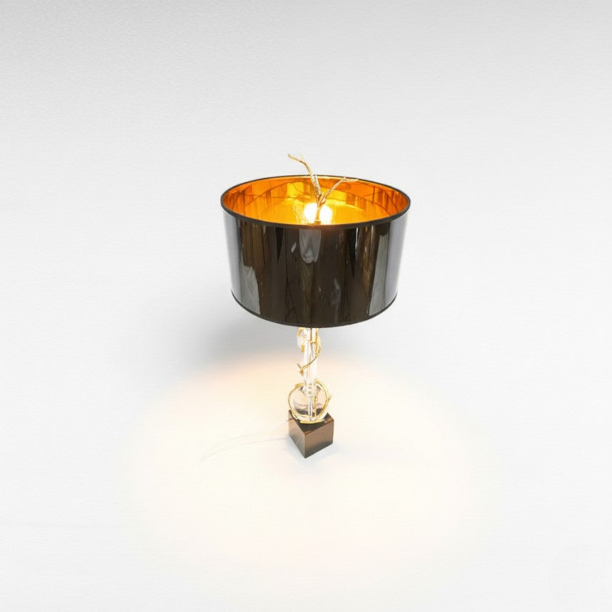 TABLE LAMP WITH BLACK SHADE