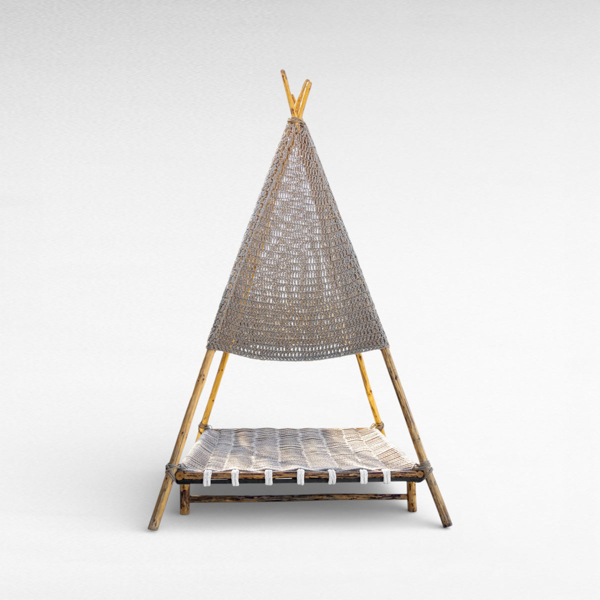 Natural Rope & Wood Tent Shade W220 |D225 |H400 CM