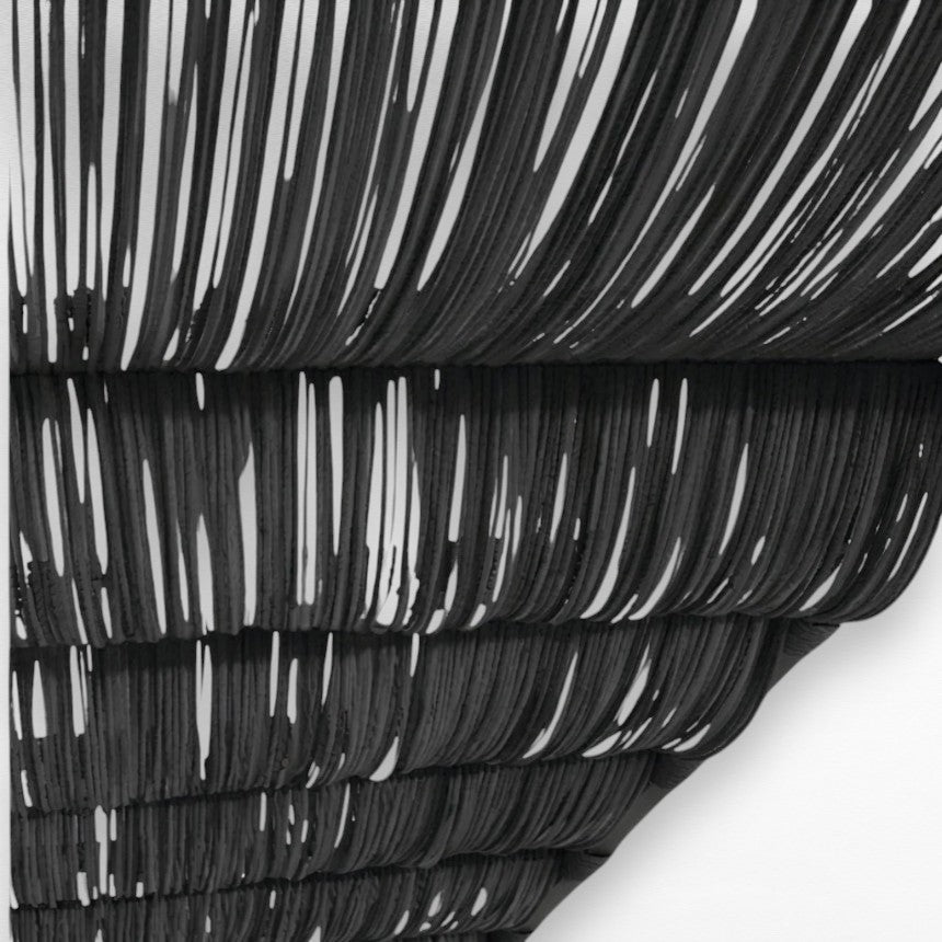 ROPE SUNSHADE WAVE DESIGN BLACK COLOUR