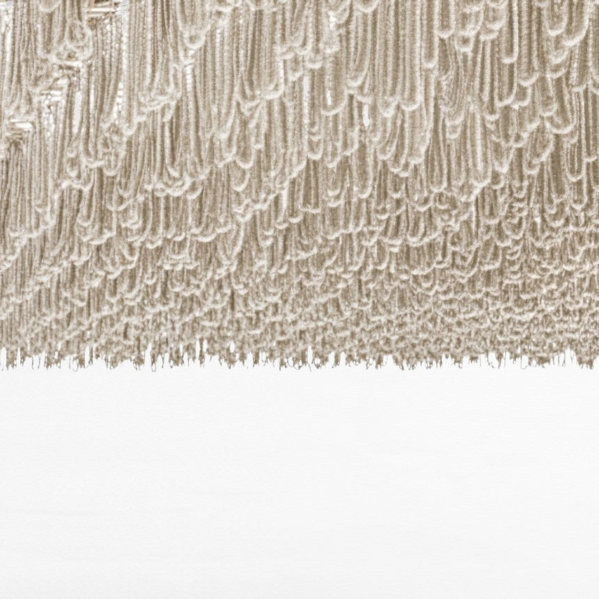 MACRAME WITH LOOPS  OFF WHITE
