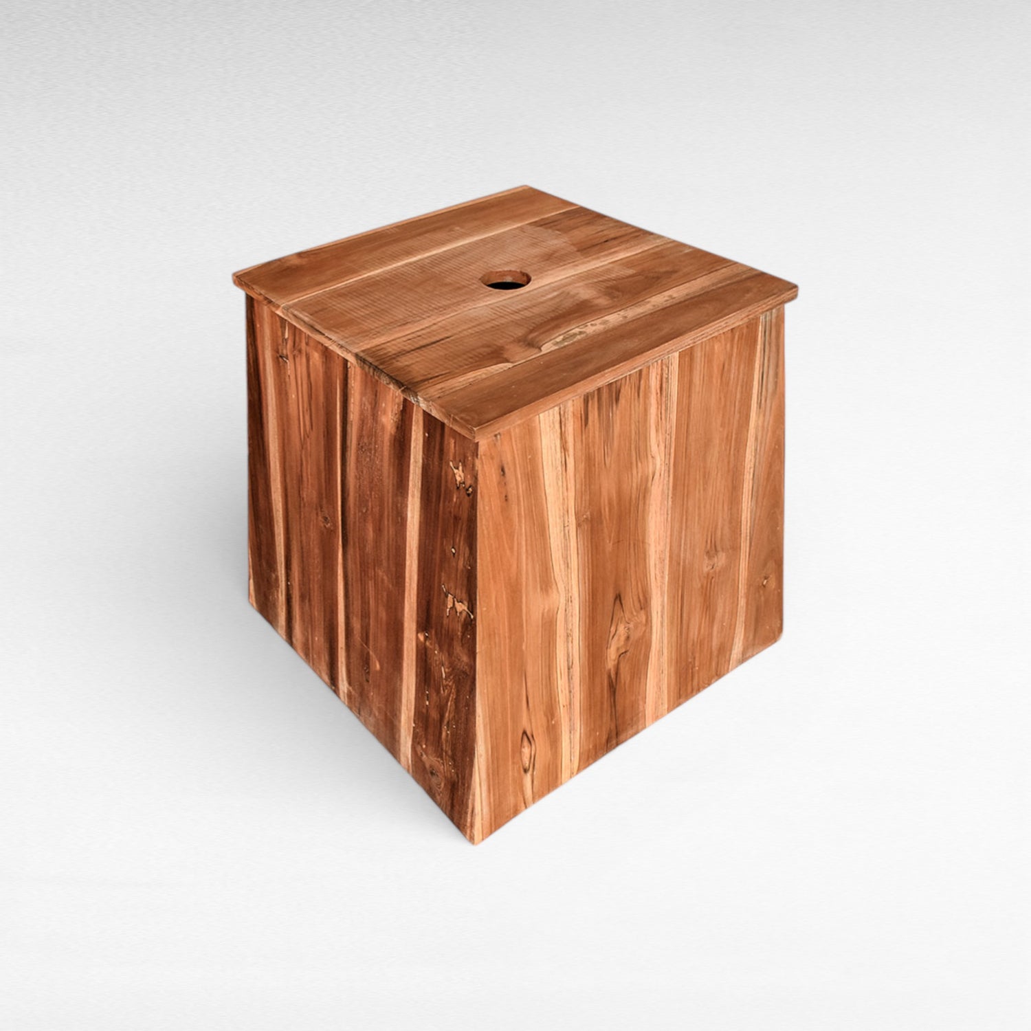 UMBRELLA CEMENT AND WOOD BASE L45 |W45 |H55 cm