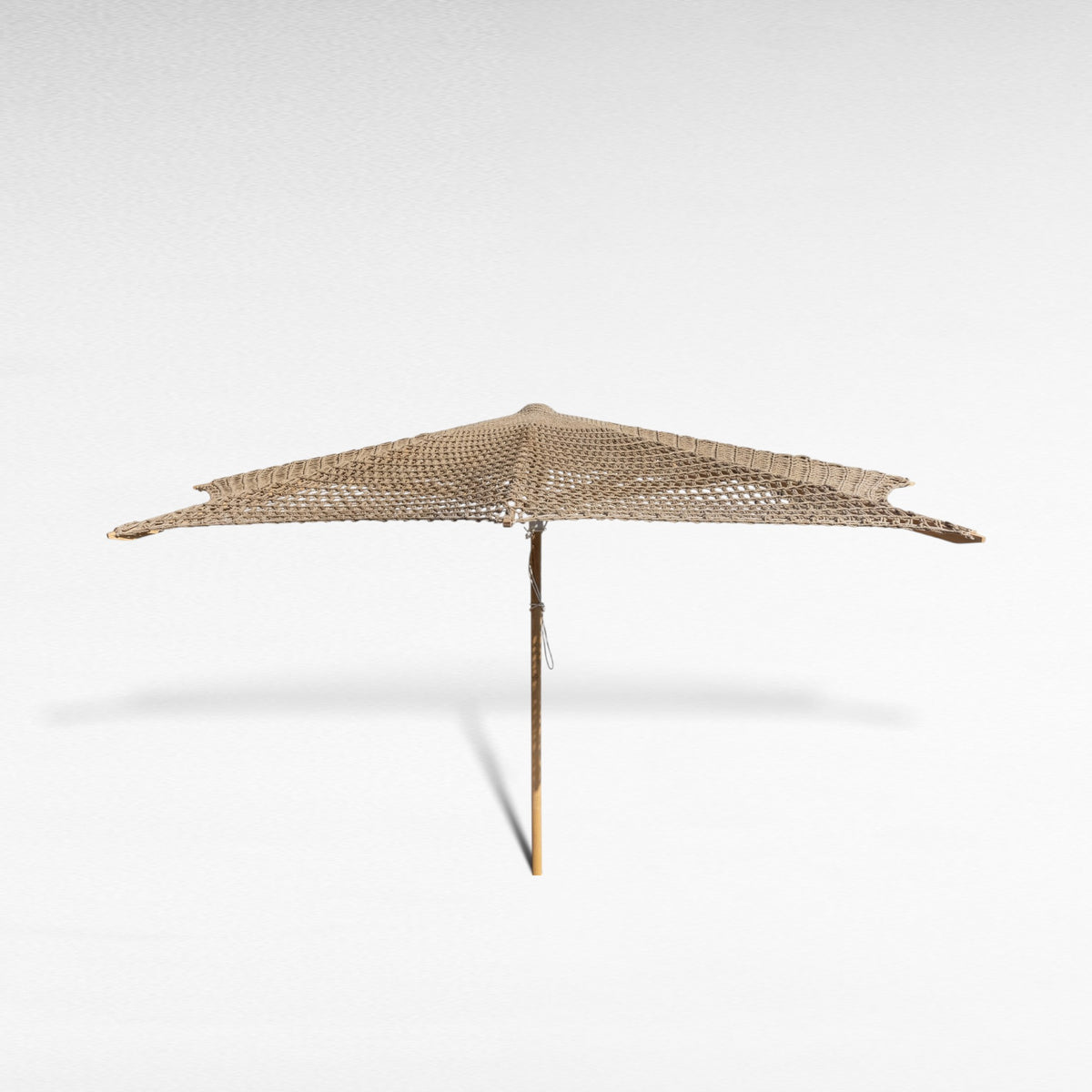 SQUARE UMBRELLA ROPE SQUARE NATURAL L440 |W440 |H240 cm