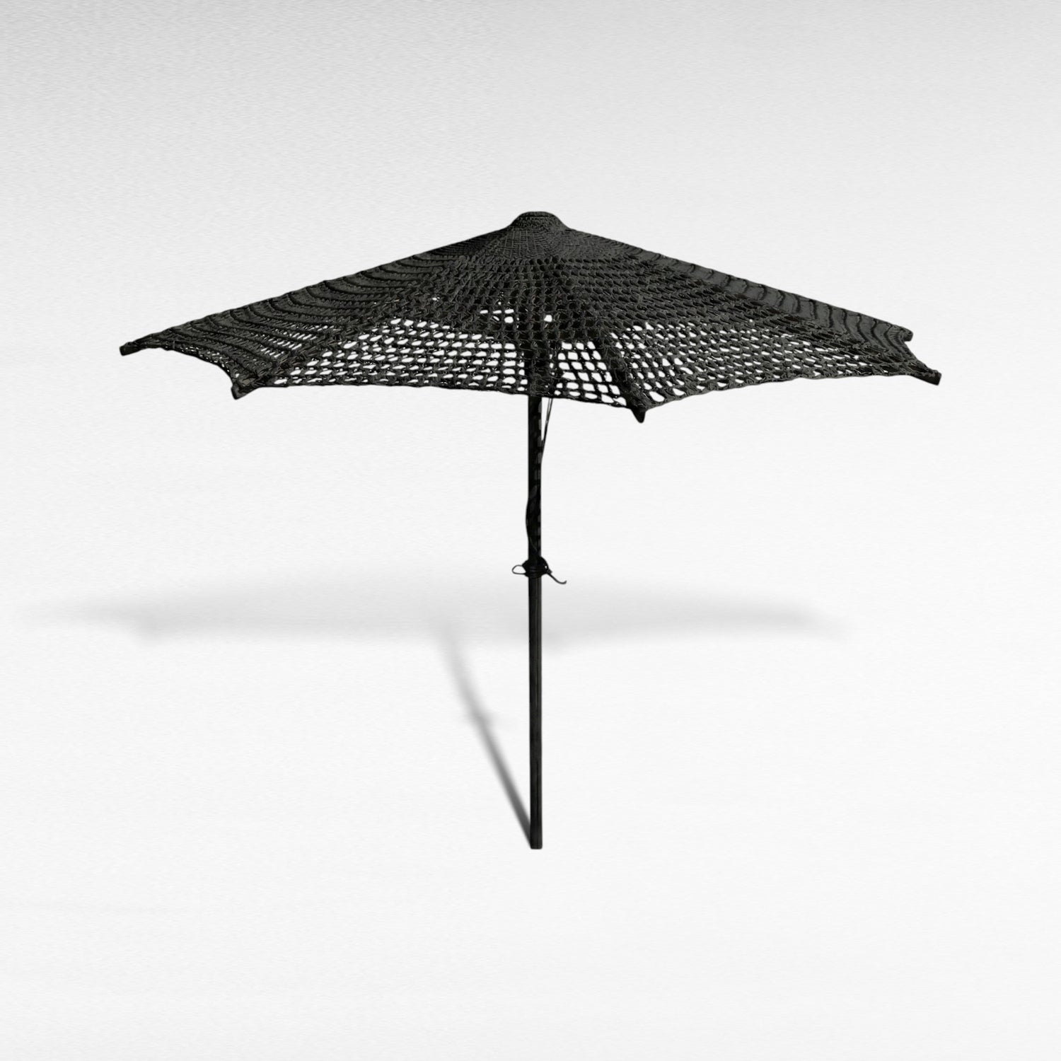 BYBLOS UMBRELLA ROPE Crochet  TOTAL BLACK D260 |H240 cm