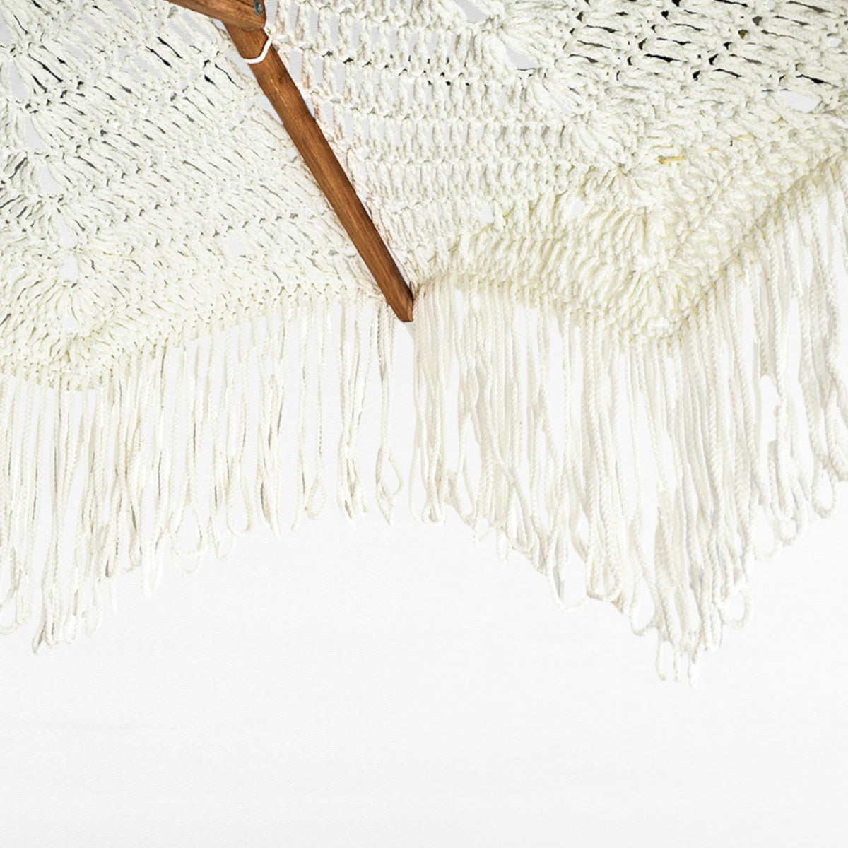 ASTERI UMBRELLA WITH FRINGES WHITE D260 |H240 cm