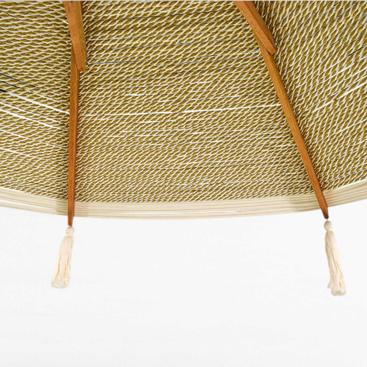 BYBLOS WITH A TWIST ROPE MACRAME UMBRELLA WITH OAK WOOD FRAME Φ260 |H240 CM