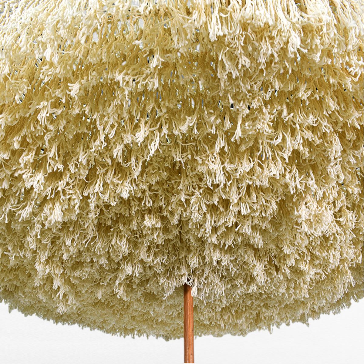 INSIDE OUT ROPE MACRAME UMBRELLA WITH OAK WOOD FRAME Φ260 |H260 CM