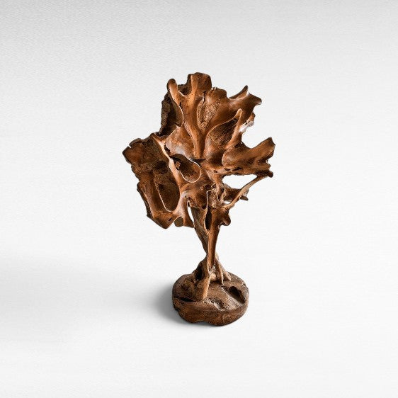 NATURAL TEAK WOOD WALL DECOR 76x23x115cm - Chora Mykonos