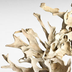 BLEACHED TEAK WOOD WALL DECOR 300x40x300cm - Chora Mykonos