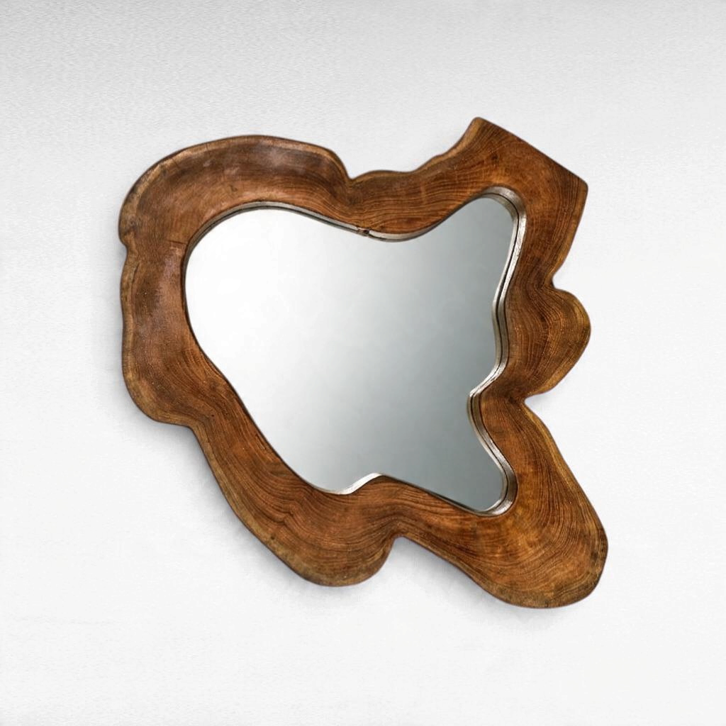 MIRROR TEAK WOOD