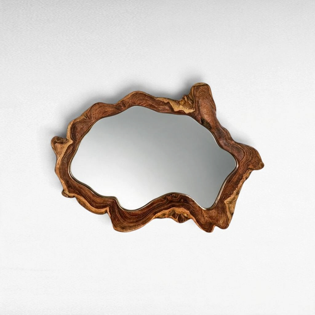 MIRROR TEAK WOOD
