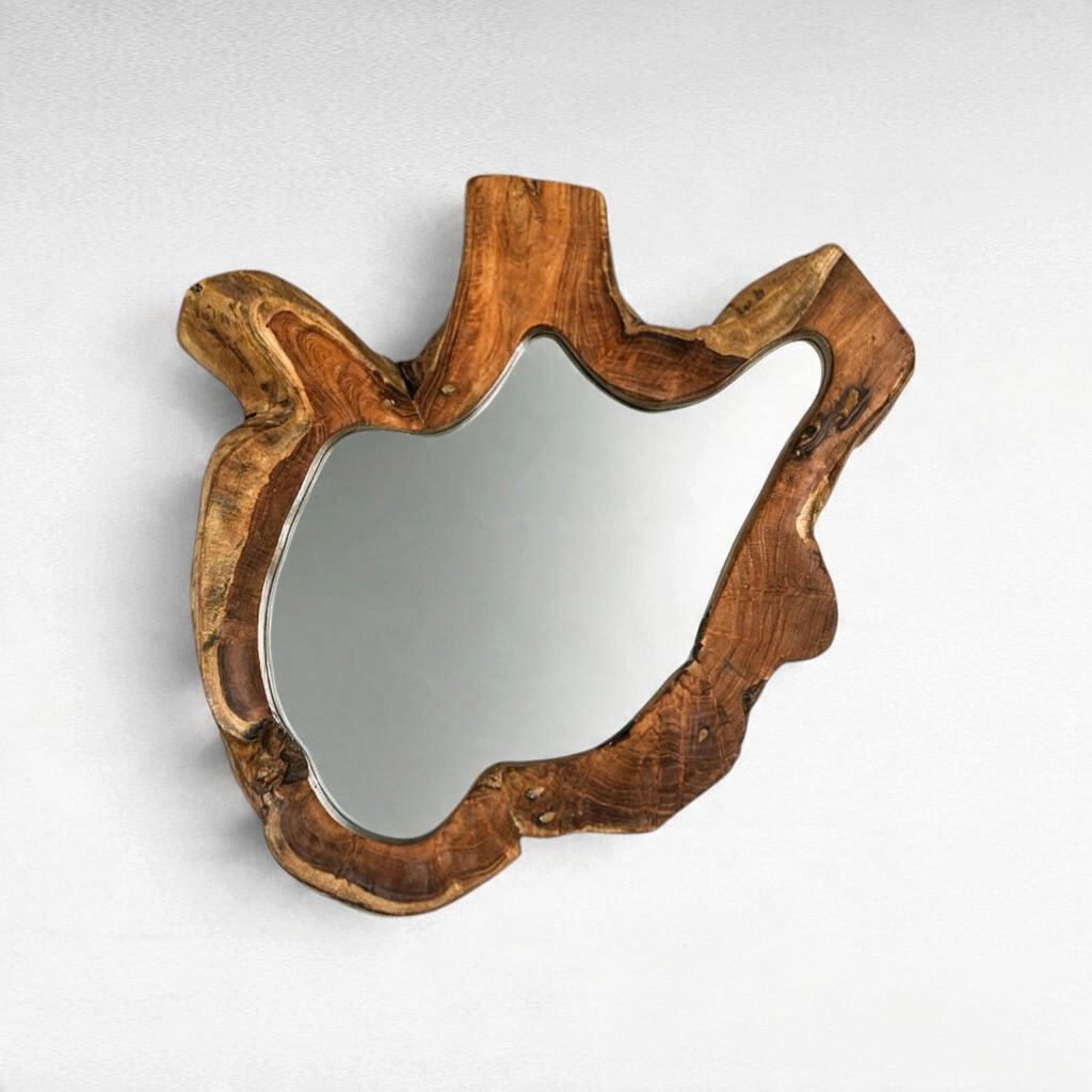MIRROR TEAK WOOD