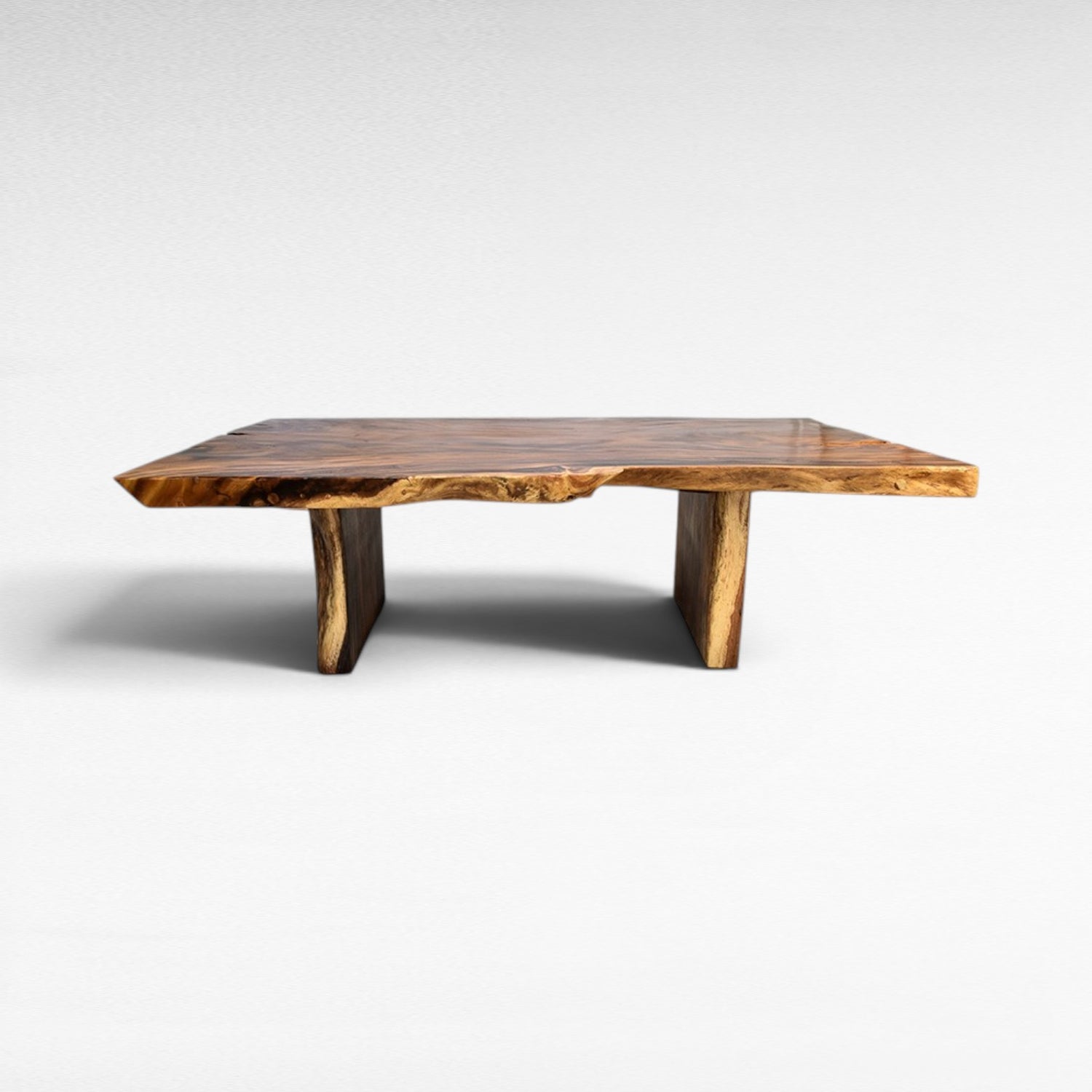 Chora Barefoot Luxury Living live edge dining table, natural wood grain, W280xD150xH78 cm