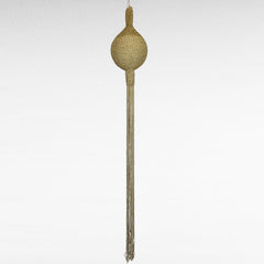 Chora Barefoot Luxury Living handmade natural color rope ornament with long tassel, 90cm diameter, 110cm height.