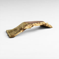 Chora Barefoot Luxury Living bleached and natural teak wood coffee table with unique live edge design.
