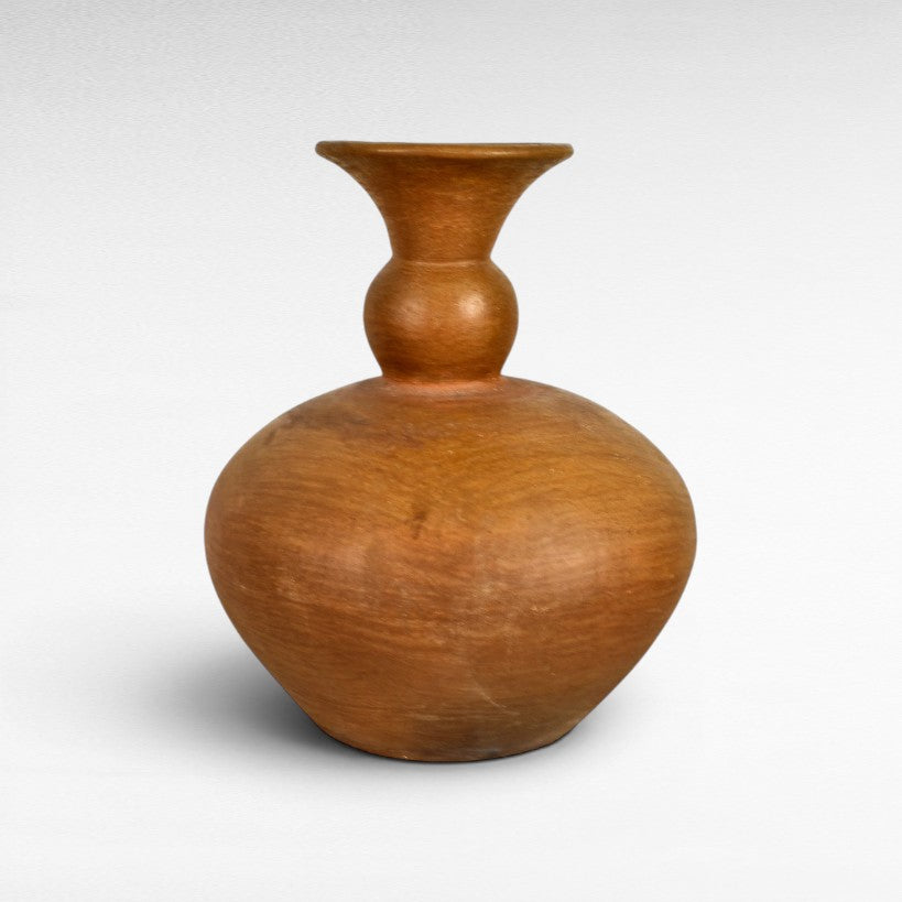 Chora Barefoot Luxury Living terracotta vase, 40cm height, with a rounded base and flared neck.