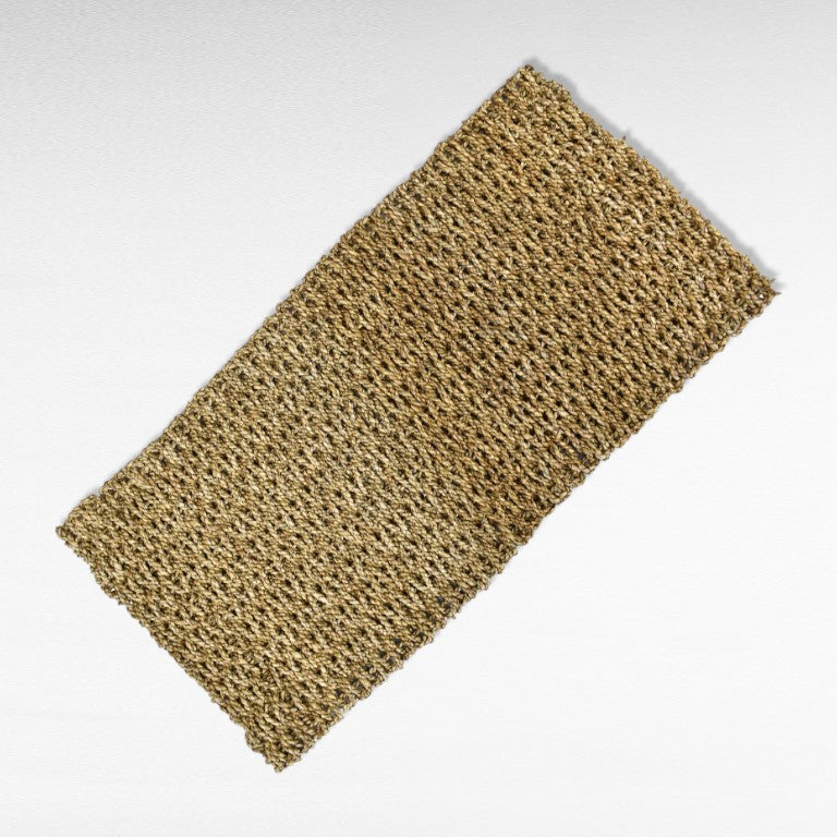 Chora Barefoot Luxury Living woven natural fiber rectangular rug with open weave pattern