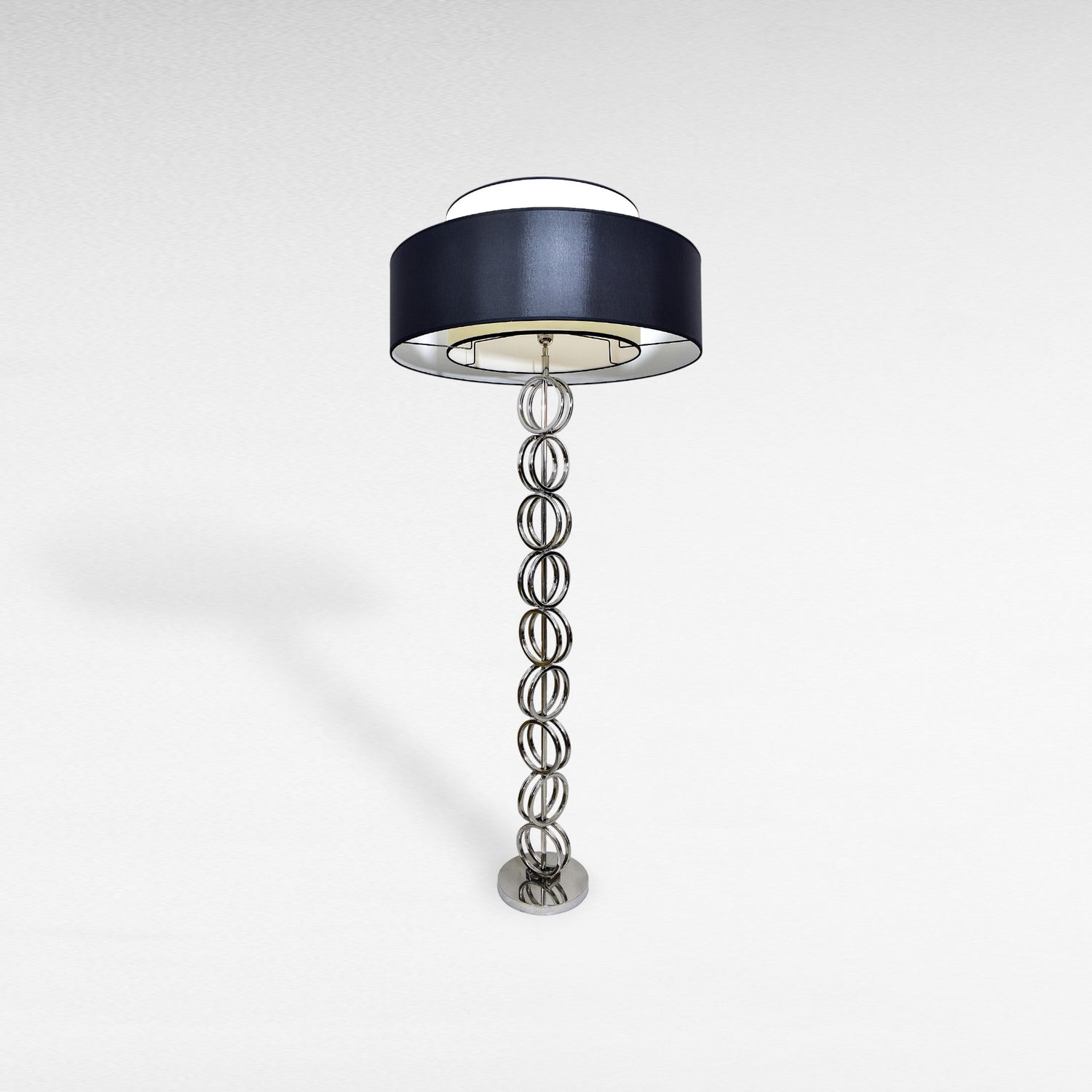 Metal Silver Floor Lamp