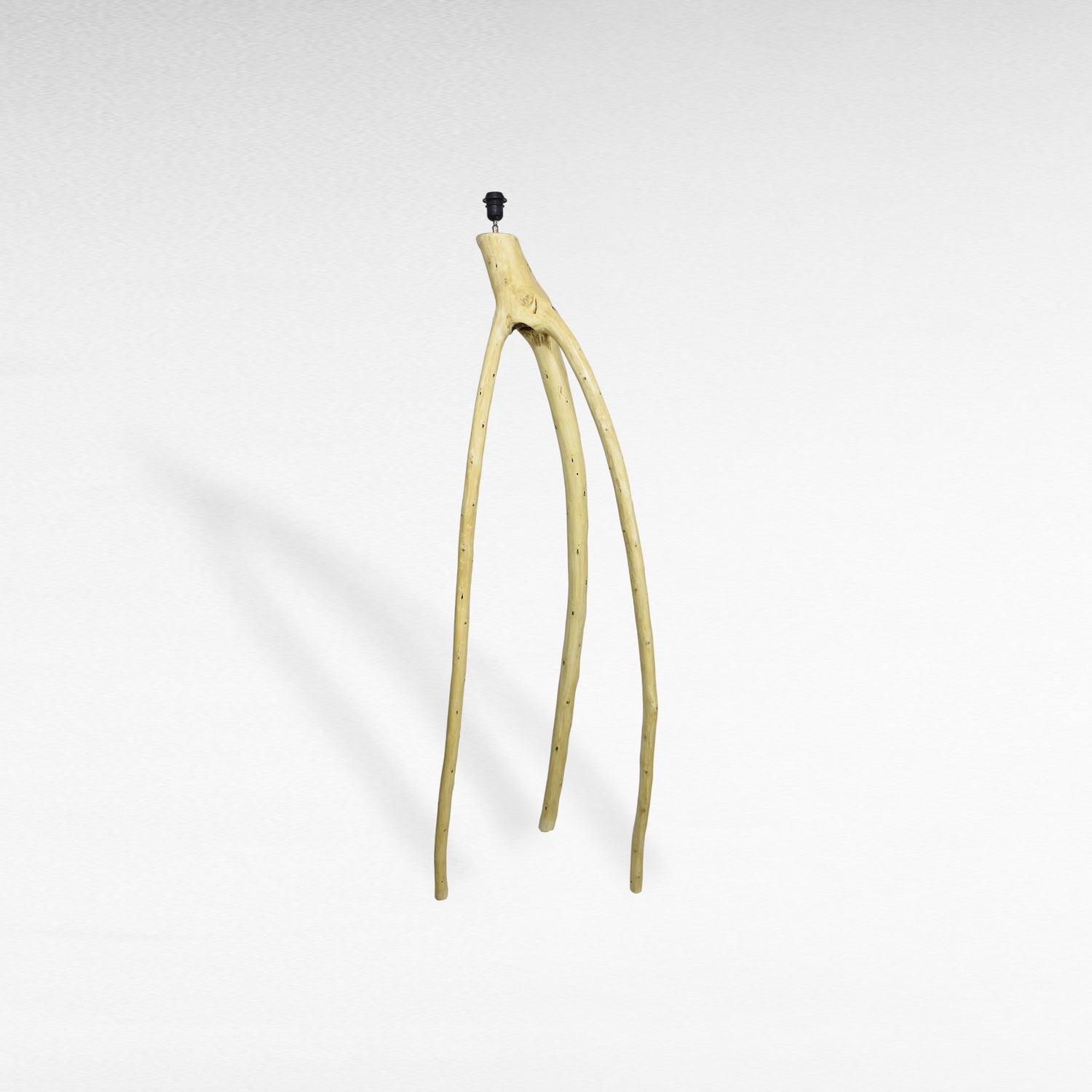 Natural Teak Wood Floor Lamp