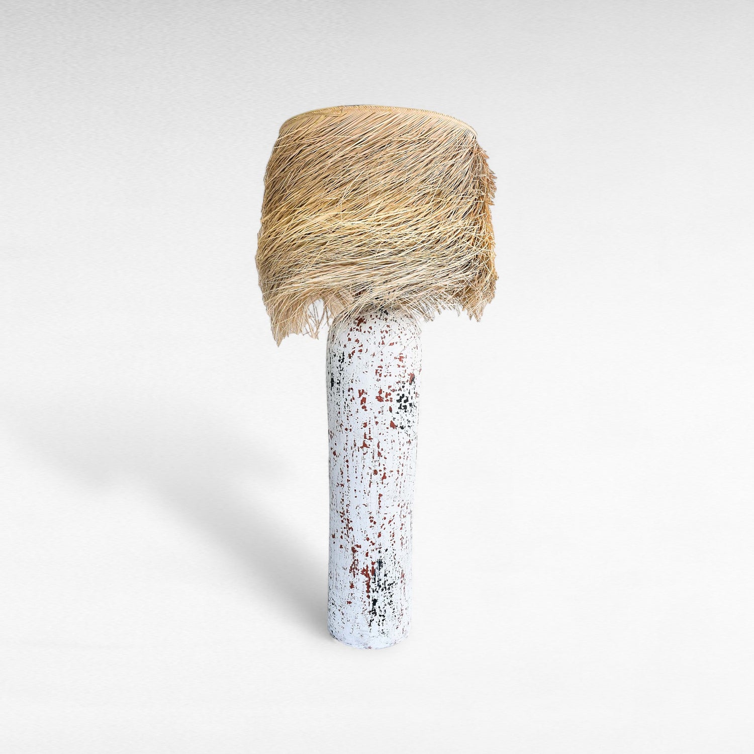 White Terracotta Floor Lamp