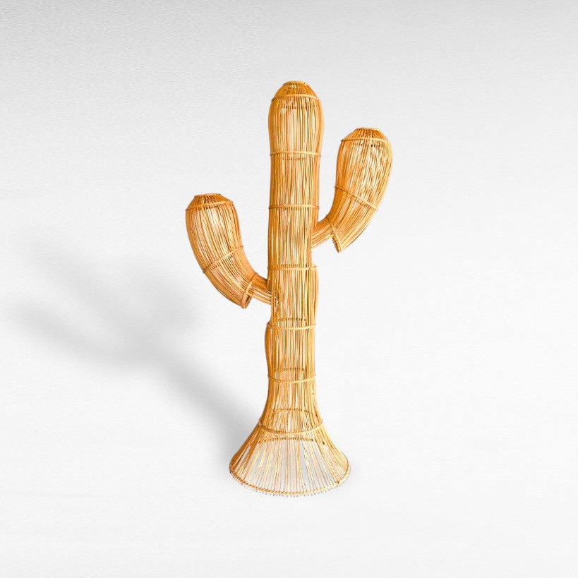 Natural Bamboo Cactus Floor Lamp