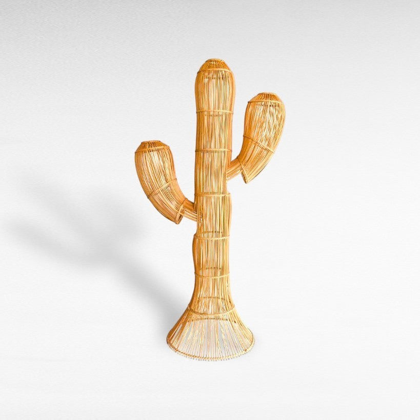 Natural Bamboo Cactus Floor Lamp