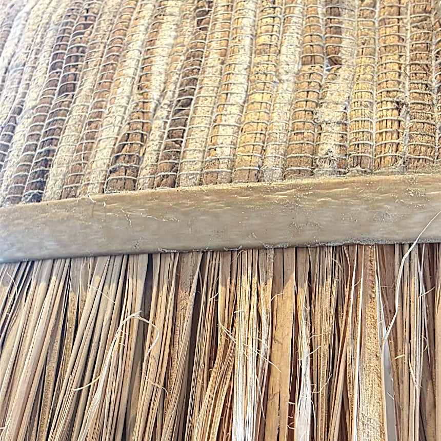 NATURAL GRASS AND METAL FRAME Φ60 |H65 cm