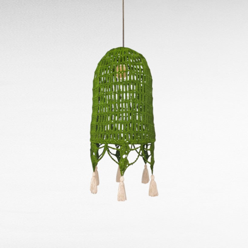 ROPE HANDWOVEN DOME SHAPE WITH TASSELS Φ60 |H130 CM