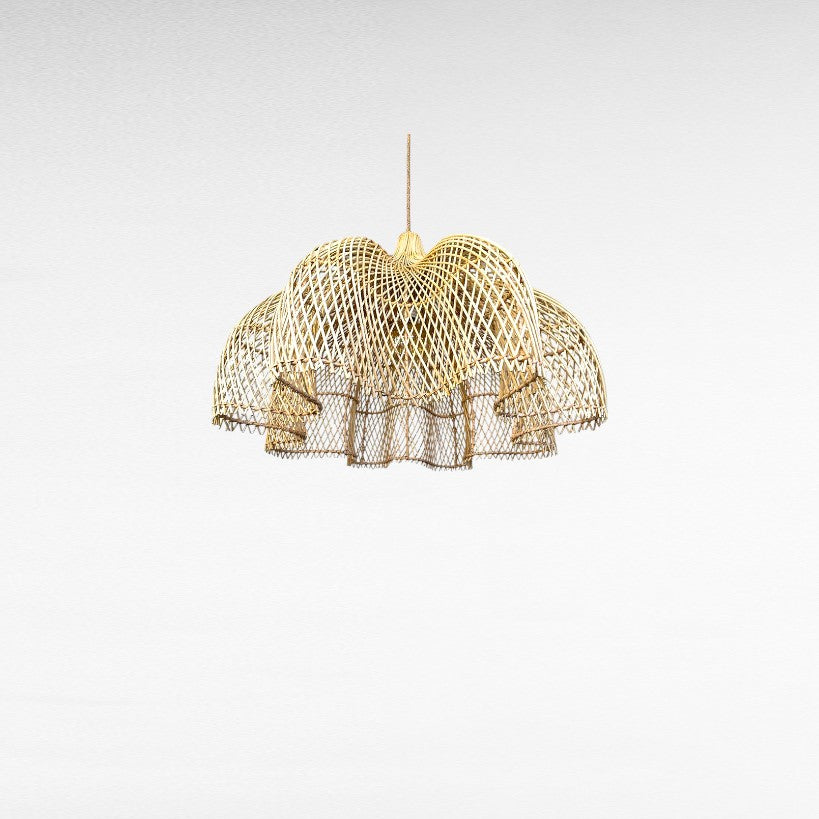 NATURAL RATTAN FLOWER SHAPE Φ100 |H80 cm