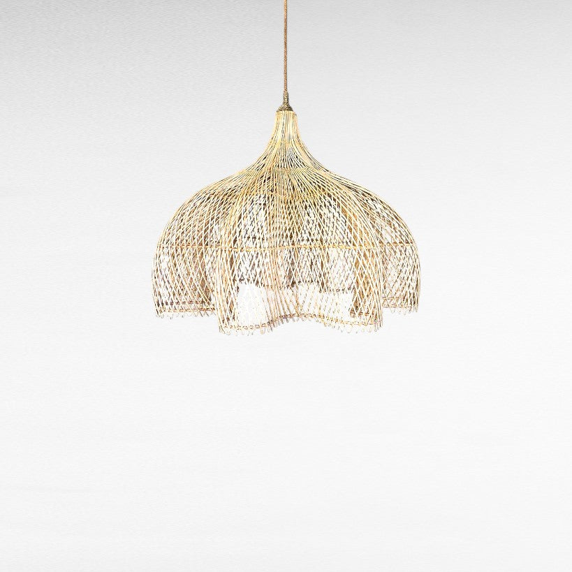 NATURAL RATTAN FLOWER SHAPE Φ100 |H80 cm