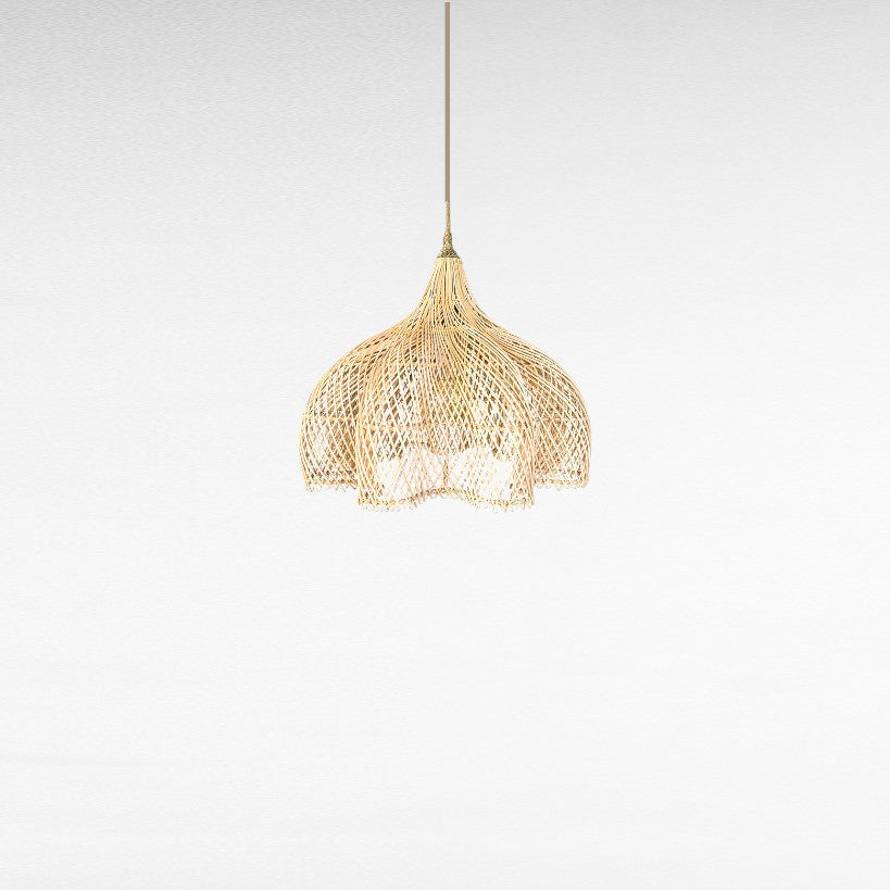 NATURAL RATTAN FLOWER SHAPE Φ60 |H50 cm