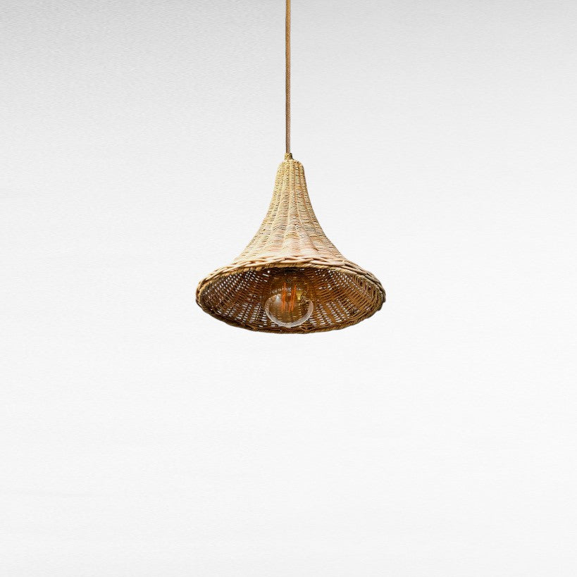 NATURAL RATTAN CONE SHAPE Φ32 |H25 cm