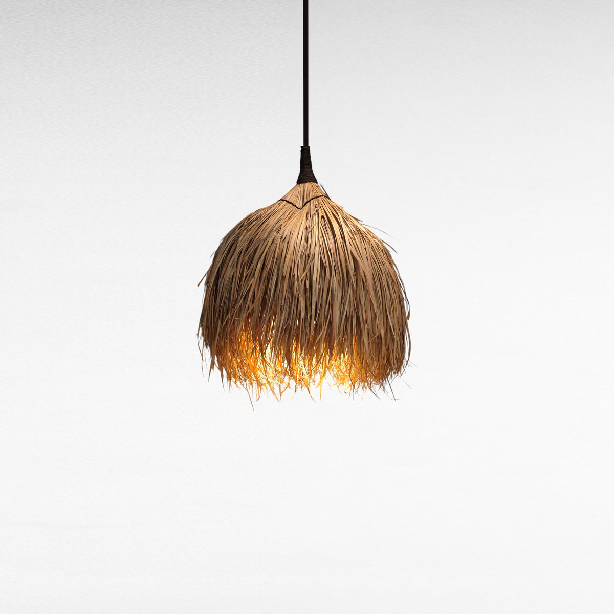 NATURAL GRASS WITH LAYERED FRINGES Φ60 |H60 cm