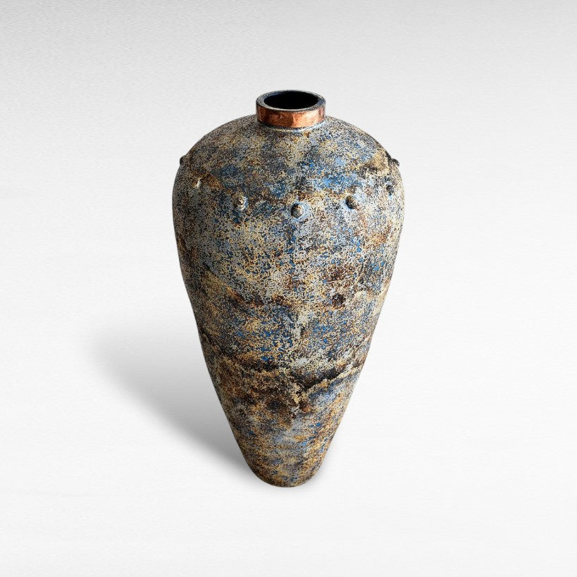 POT WITH COOPER RING - Chora Mykonos