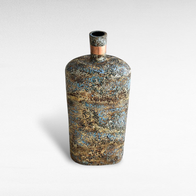 POT WITH COOPER RING - Chora Mykonos