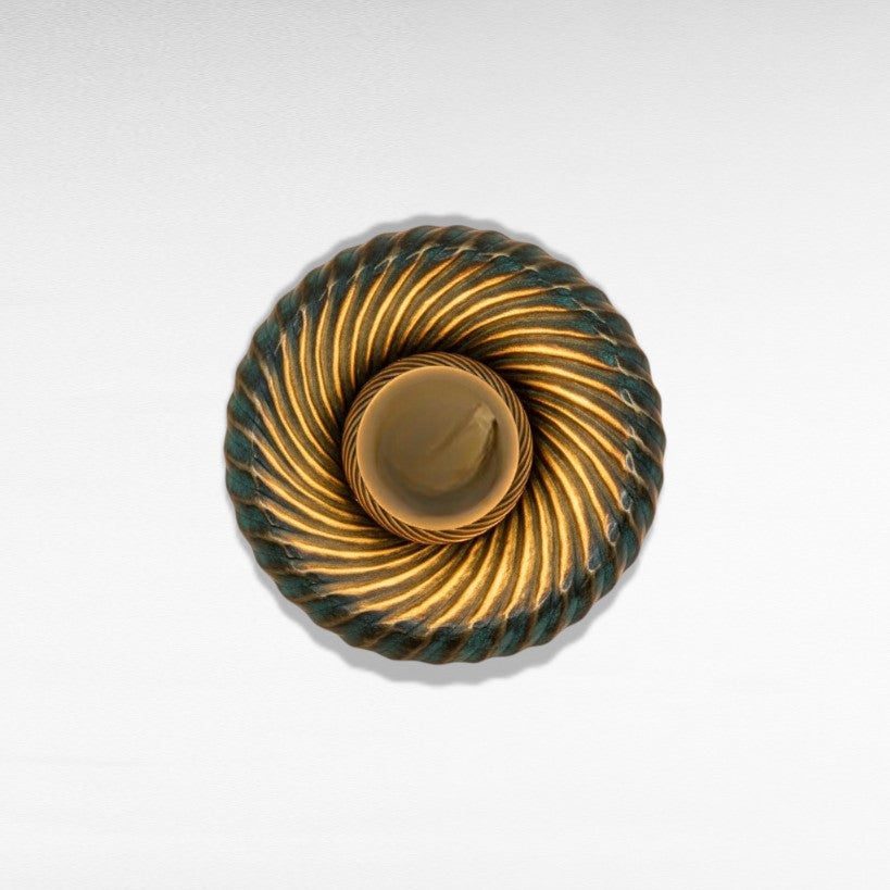 Wall Lamp Green & Gold