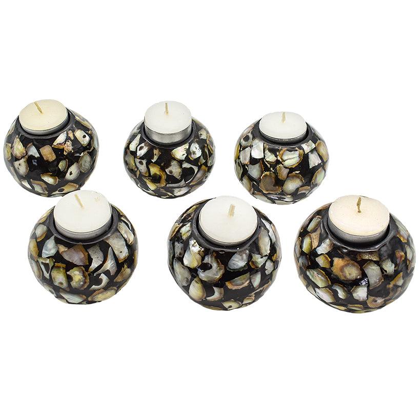 CANDLE HOLDER / SET OF 6 / 9x9x7cm