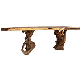 NATURAL SUAR DINING TABLE 200x140x80cm - Chora Mykonos