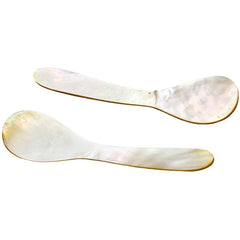 SPOON MOTHER OF PEARL SET OF 2 / 11x3cm - Chora Mykonos