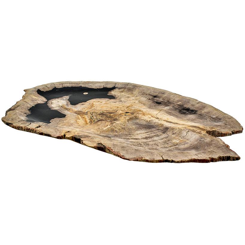 PETRIFIED WOOD PLATE 50x35x3cm - Chora Mykonos