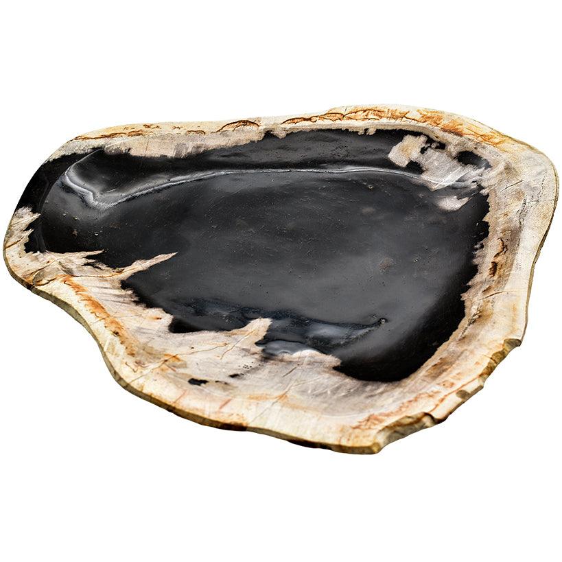 PETRIFIED WOOD PLATE 25x23x1cm - Chora Mykonos