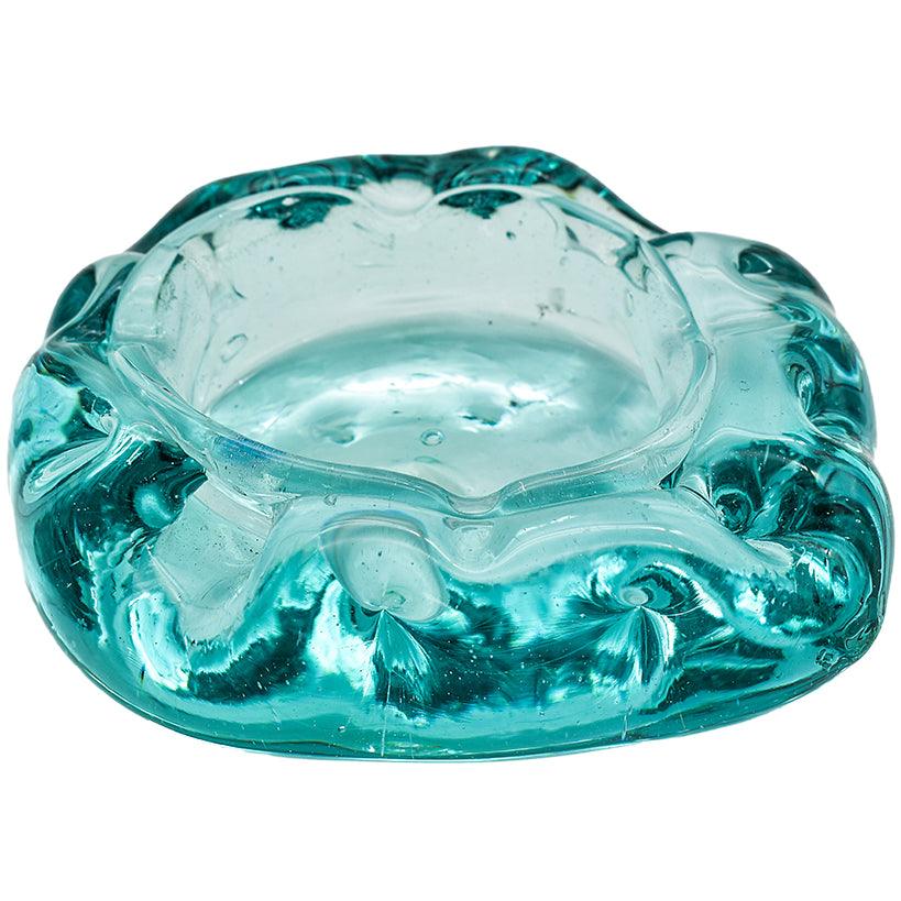 ASTRAY BLOWN GLASS CLEAR TURQOISE - Chora Barefoot Luxury Living